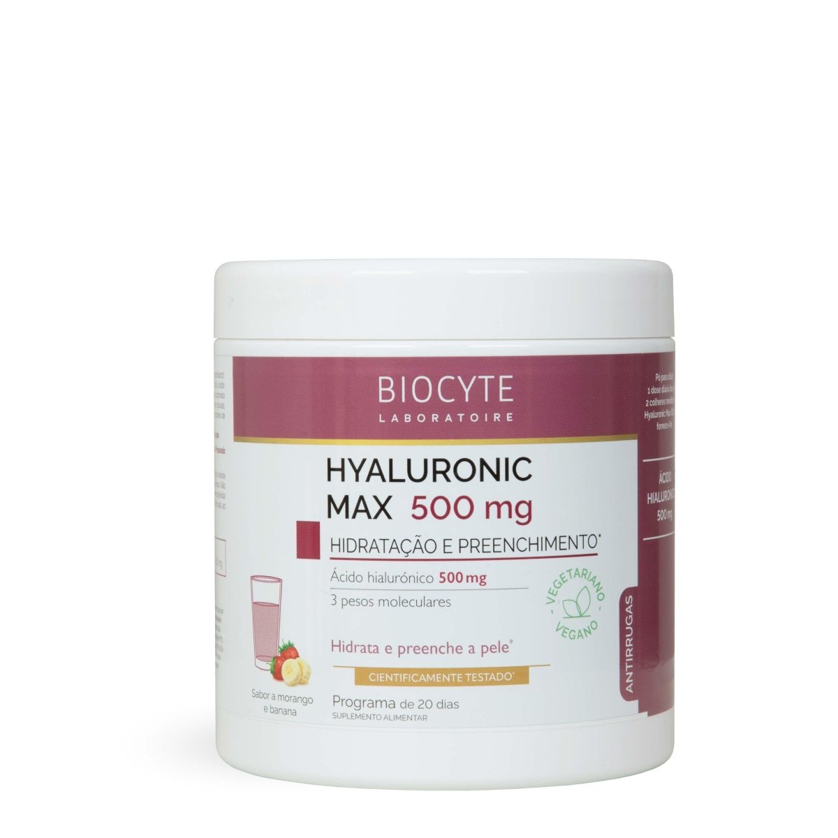 Hyaluronic Max 500mg - Ácido Hialurónico - Biocyte Portugal