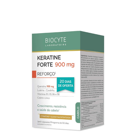Keratine Forte 900mg Trio - Queratina - Biocyte Portugal